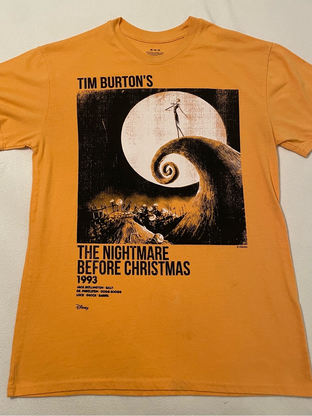 MAD Engine The Nightmare Before Christmas Graphic Tee - Orange & Black
